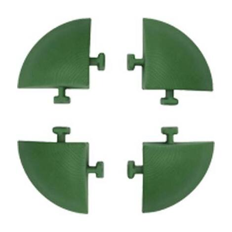 Angolare  x  piastrella  autobloccante - Pp  verde  cm  5x5  h.cm  2,5  cf=pz  4