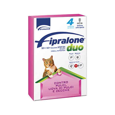 Antiparassitario  fipralone  duo  gatto  formevet - Kg    0/  6  cf=pipette  4