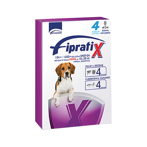 Antiparassitario  fipratix  cane  formevet - Kg  10/20  cf=pipette  4