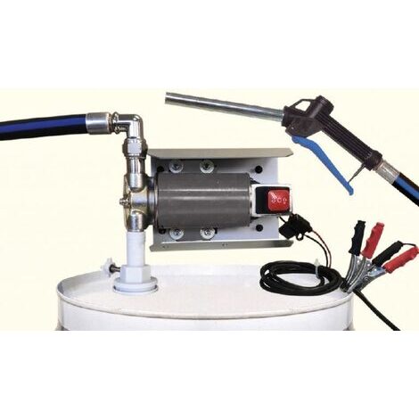 ELETTROPOMPA 12V COMPLETA PER FUSTIDA 200lt e IBC DA 1000lt 15lt/min PER OLIO E OLIO ESAUSTO