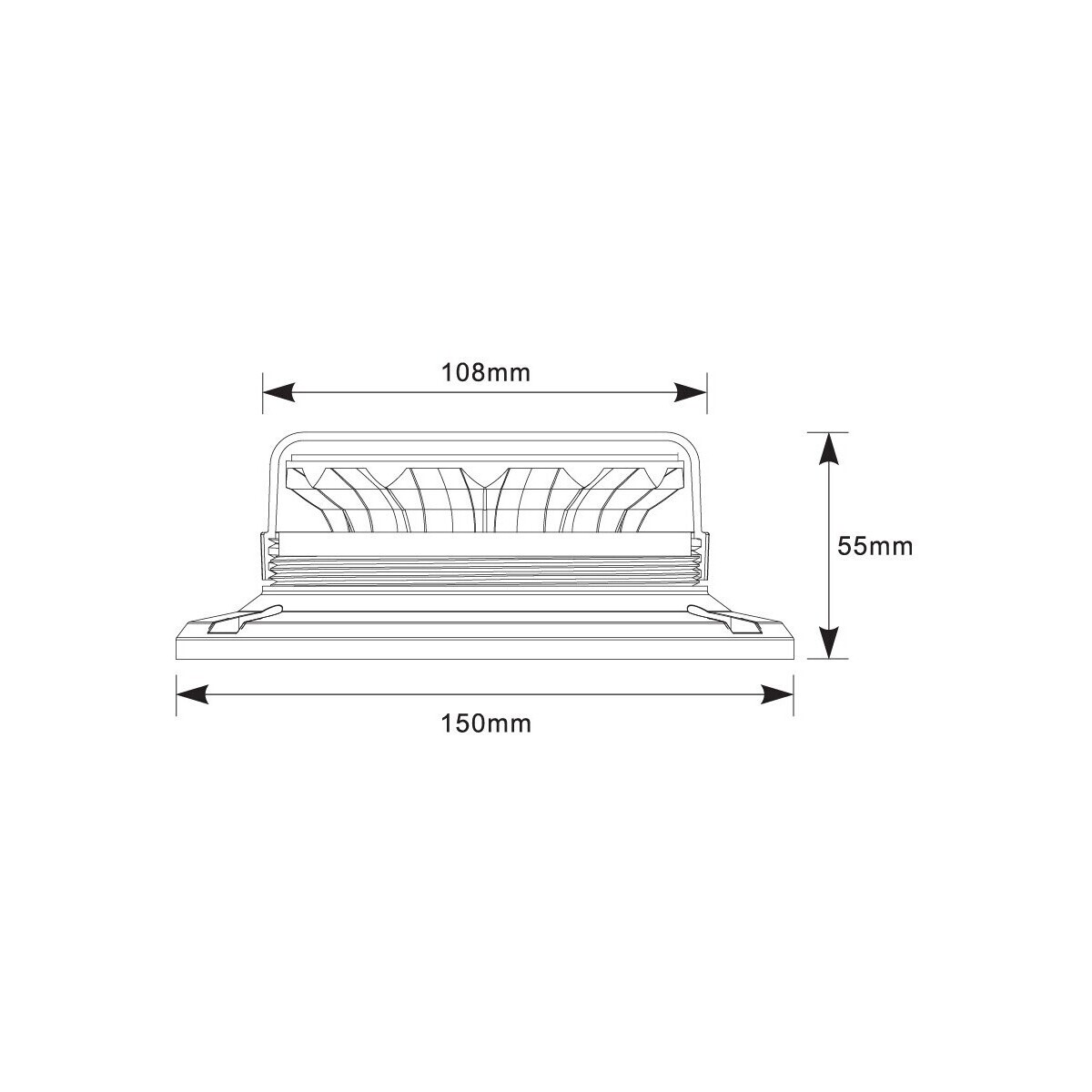 Lampeggiante LED Magnete LED/20W/12-24V arancione