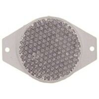 Catadiottro rotondo bianco 75 mm montaggio a vite