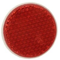 Catarinfrangente rosso rotondo Ø63 mm adesivo
