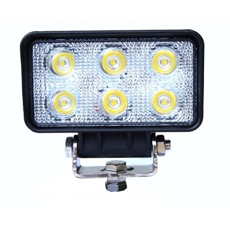 Faro da lavoro a LED rettangolare 111x60mm 10-30V 18W 1080LM