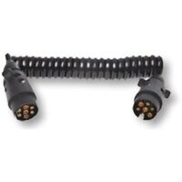 Prolunga spiralata a molla 3 mt con 2 spine 7 poli 12V