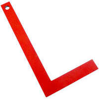 Squadra da carpentiere pezzo unico verniciato 60 cm