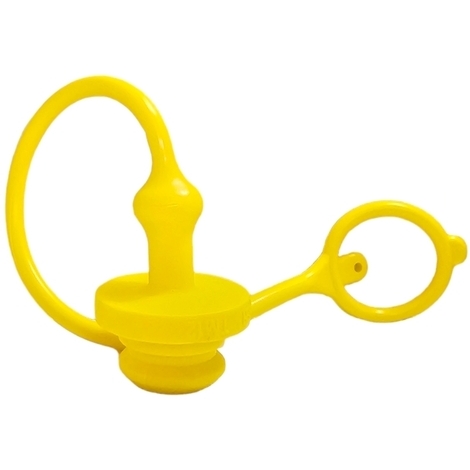 Tappo di protezione parapolvere giallo per innesto rapido a valvola da 1/2 femmina made in Italy