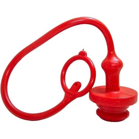 Tappo di protezione parapolvere rosso per innesto rapido a valvola da 1/2 femmina made in Italy