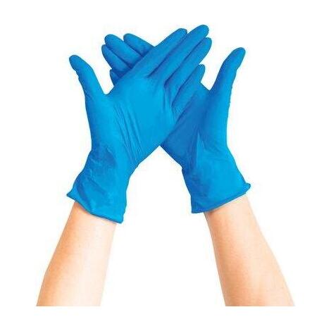 Guanto nitrile monouso hand n 3.5 - Aql 1,5 senza polvere cf=pz 100 m