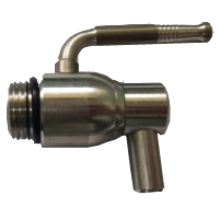 Rubinetto inox senza ghiera 1/2''