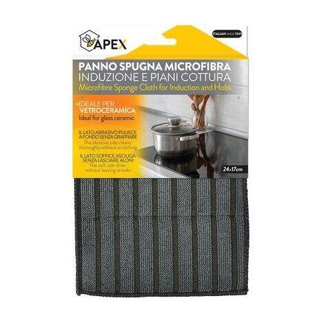 Panno spugna microfibra piani cottura apex - Cm 24x17