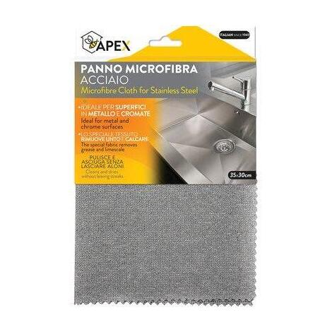 Panno microfibra acciaio apex - Cm 35x30