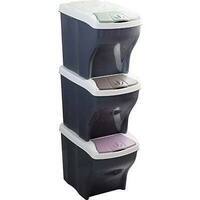 Pattumiera immondizia poker tris bama - Colori mix lt 20 cm 40x28 h.cm 31 cf=pz 3