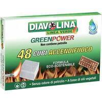 Accendifuoco greenpower diavolina linea verde - Cubetti 48