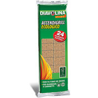Accendifuoco ecologico 24 diavolina fuoco - Cubetti 24