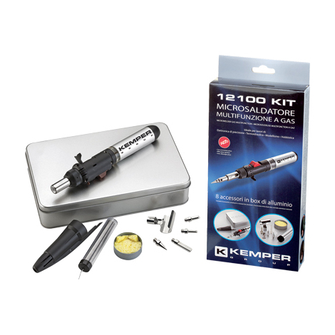 Saldatore  micro  ricaricabile  12100  kit  kemper - Piezo  +  accessori  +  valigetta