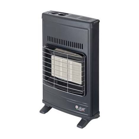 Stufa  gas  metano  infrarossi  a  parete  eco  42t  sicar - Grigio  ventilata  watt  4200  cm  43x15  h.cm  64