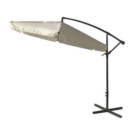 Ombrellone  acciaio  p.laterale  banana  domus - Poly  ecru  mt  3