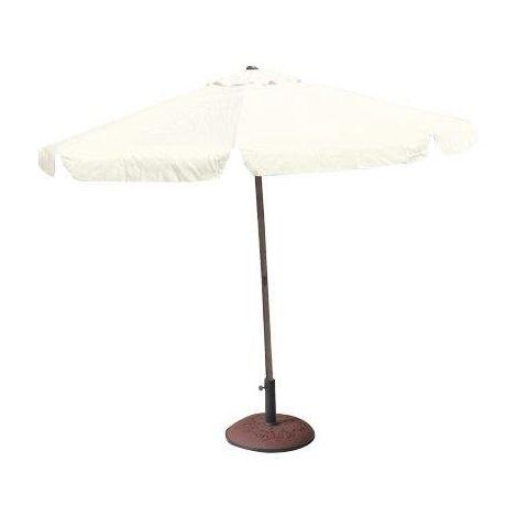 Ombrellone  alluminio  p.centrale  domus - Poly  ecru  mt  3x3