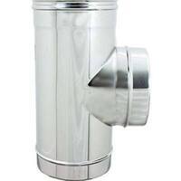 Tubo a tee 90° mmf acciaio inox aisi 304 - Cm 12 mmf