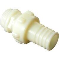 Portagomma nylon dritto filetto maschio 3 pezzi - Mm 60x2