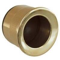 Maniglia a ditale incasso tonda cottali - Mm 25x12 ottone lucido