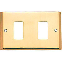 Placca coprifrutti cottali - Ottone posti 2 mm 125x74 magic/venus