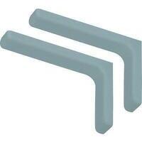 Reggimensola ricoperta leonardo bolis - Acciaio/plastica bianco mm 240x144 cf=pz 2