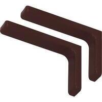 Reggimensola ricoperta leonardo bolis - Acciaio/plastica marrone mm 180x114 cf=pz 2