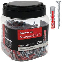 Tassello nylon duopower 6 s propack fischer - Vite tsp cava pz 6x30 s cf=pz 250