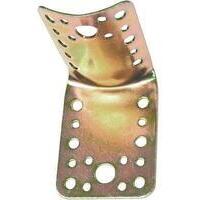 Giunzione gazebo 90° tondo piano 936 - Zincata gialla palo mm 80/100 s.mm 2,0 mm 65x85x85