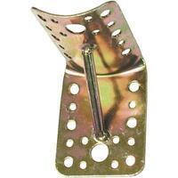 Giunzione gazebo 90° tondo piano + saetta 937 - Zincata gialla palo mm 80/100 s.mm 2,0 mm 65x85x85