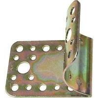 Giunzione gazebo 90° tondo traverso piano 939 - Zincata gialla palo mm 80/100 s.mm 2,0 mm 65x85x85