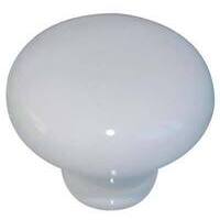 Pomolo ceramica metalstyle - Mm 30x25 fondo bianco neutro