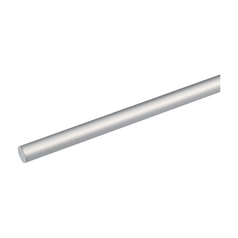 Profilo  tubo  pieno  arcansas - Allum  argento  mm    6  h.cm  100