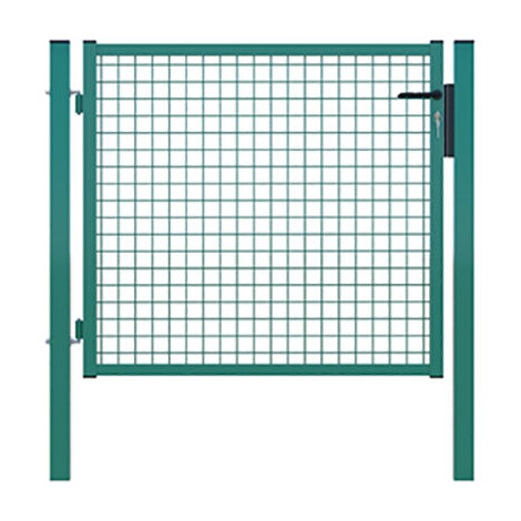 Cancello  pedonale  montato  zincato  +  plasticato - Verde  cm  100  h  cm  100