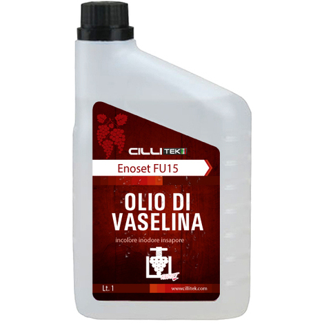 Olio di vasellina 1 lt incolore inodore insapore per fusto vino enologia  5180005