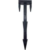 Picchetto chiodo blocca telo stars - Pa nero dentato mm 45x25 h.cm 16,5 cf=pz 100