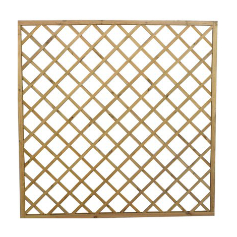 Pannello grigliato legno euro - Pino impregnato cornice mm 45x30 cm 180x180