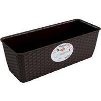 Cassetta + riserva natural stefanplast - Pp rattan moka cm 40x16 h.cm 13