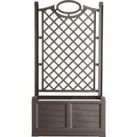 Fioriera + grigliato separe bama - Pp cappuccino cm 80x42,5 h.cm 150