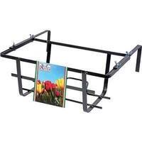 Balconiera tulipano regolabile - Ferro battuto vern nero cm 40x22 h.cm 15