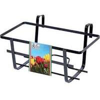 Balconiera geranio fissa - Ferro battuto vern nero cm 40x28 h.cm 18