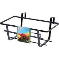 Balconiera geranio fissa - Ferro battuto vern nero cm 50x28 h.cm 18