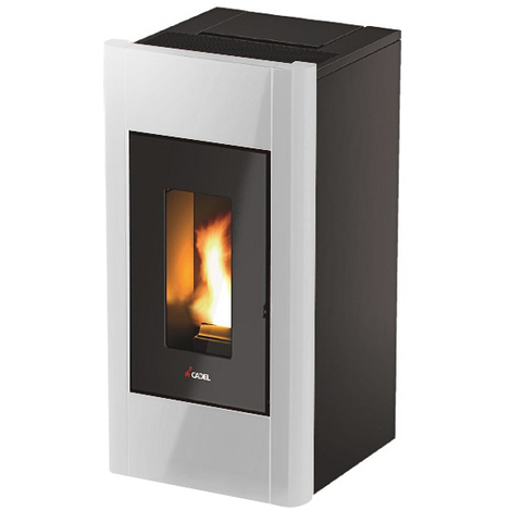 stufa pellet sweet 3 bianco 6,5kw metallo bianco