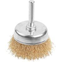 Spazzola acciaio a tazza + gambo 771103 wokin - Mm 25 g.mm 0,3