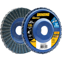 Disco a lamelle radiali zirconio industrial - Mm 115x22,2 grana 120