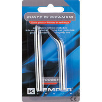 Punte x pirografo saldatore kemper - Piegata + dritta x watt 30