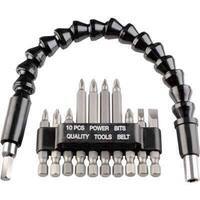 Inserti + portainserto lungo x avvitatore einhell - Con alberino flessibile mm 300 nr 11