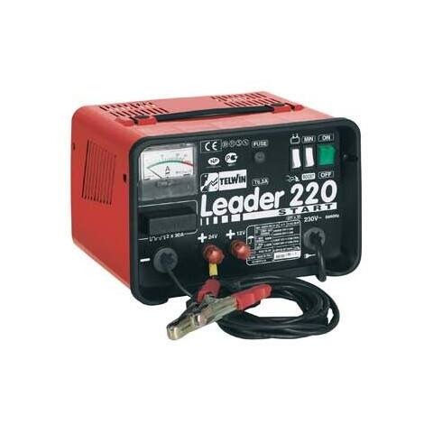 Caricabatteria  leader  220  telwin - Start  volt  12/24  ah  30/180/400